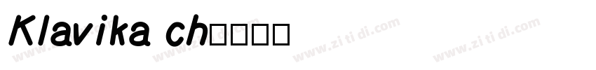 Klavika ch字体转换